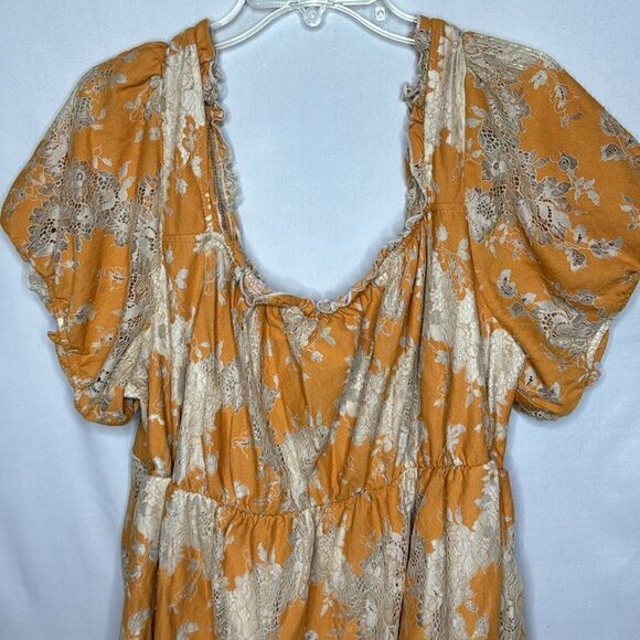 Torrid Mini Two Toned Lace Tiered Babydoll Dress. Size 3X. - Picture 5 of 14